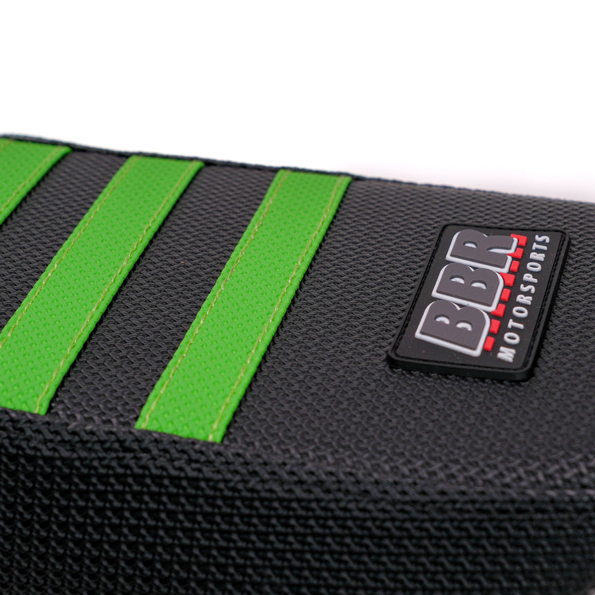 BBR KLX/DRZ110/L Tall Seat Assembly (Black W/ Green Stripes) 2002-Present