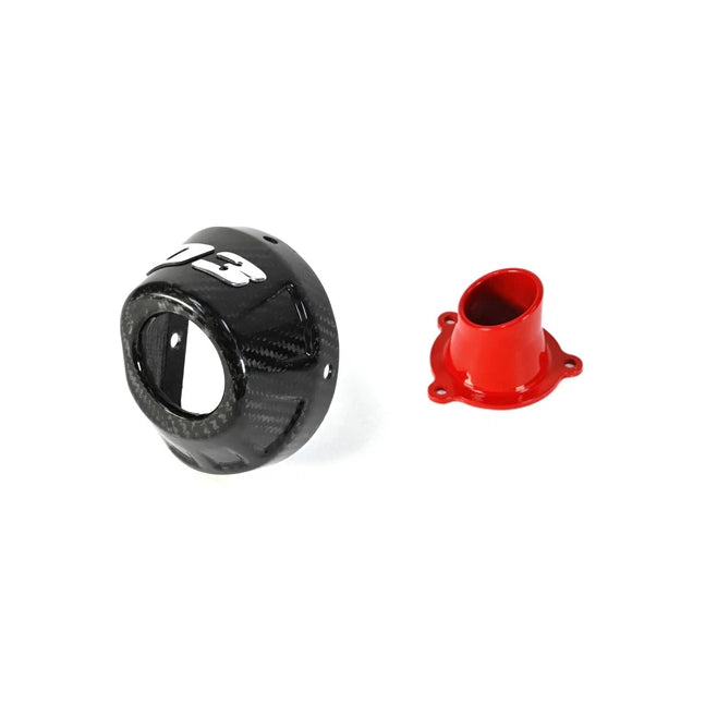 Exhaust System - D3 Carbon Endcap w/ D3 Red Endcap Insert