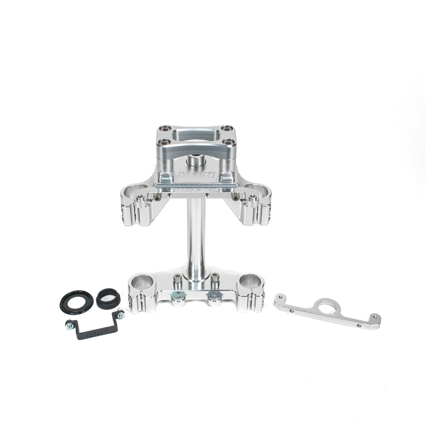 CRF110 Triple Clamp Kit (Upper and Lower Clamps) - Silver