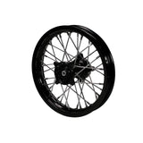 BBR Complete Rear Wheel - Black Rim 12", CNC Billet Disc Hub
