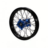 BBR Complete Rear Wheel - Black Rim 12", CNC Billet Disc Hub