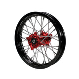 BBR Complete Rear Wheel - Black Rim 12", CNC Billet Disc Hub