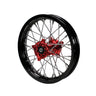 BBR Complete Rear Wheel - Black Rim 12", CNC Billet Disc Hub