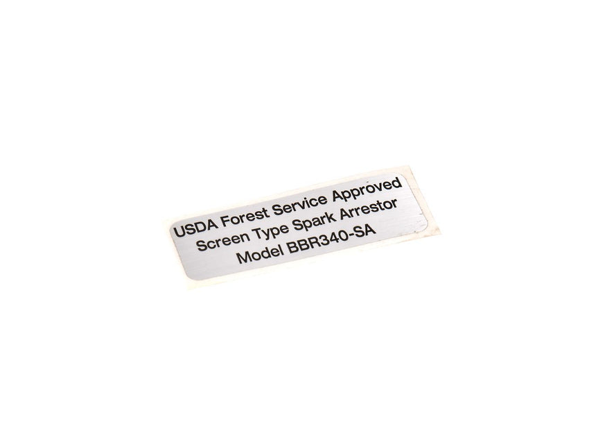 Exhaust System - USDA Forest Service Label - 220-BBR-1010