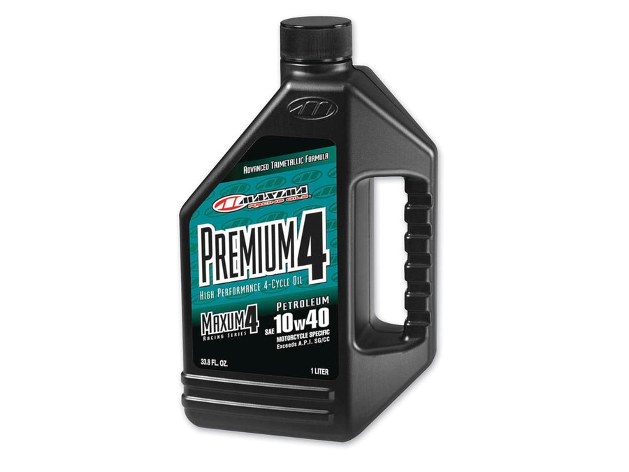 Maxima Premium 4, 10w-40 Mineral Base Engine Oil, 1 liter bottle - 690-MAX-1040